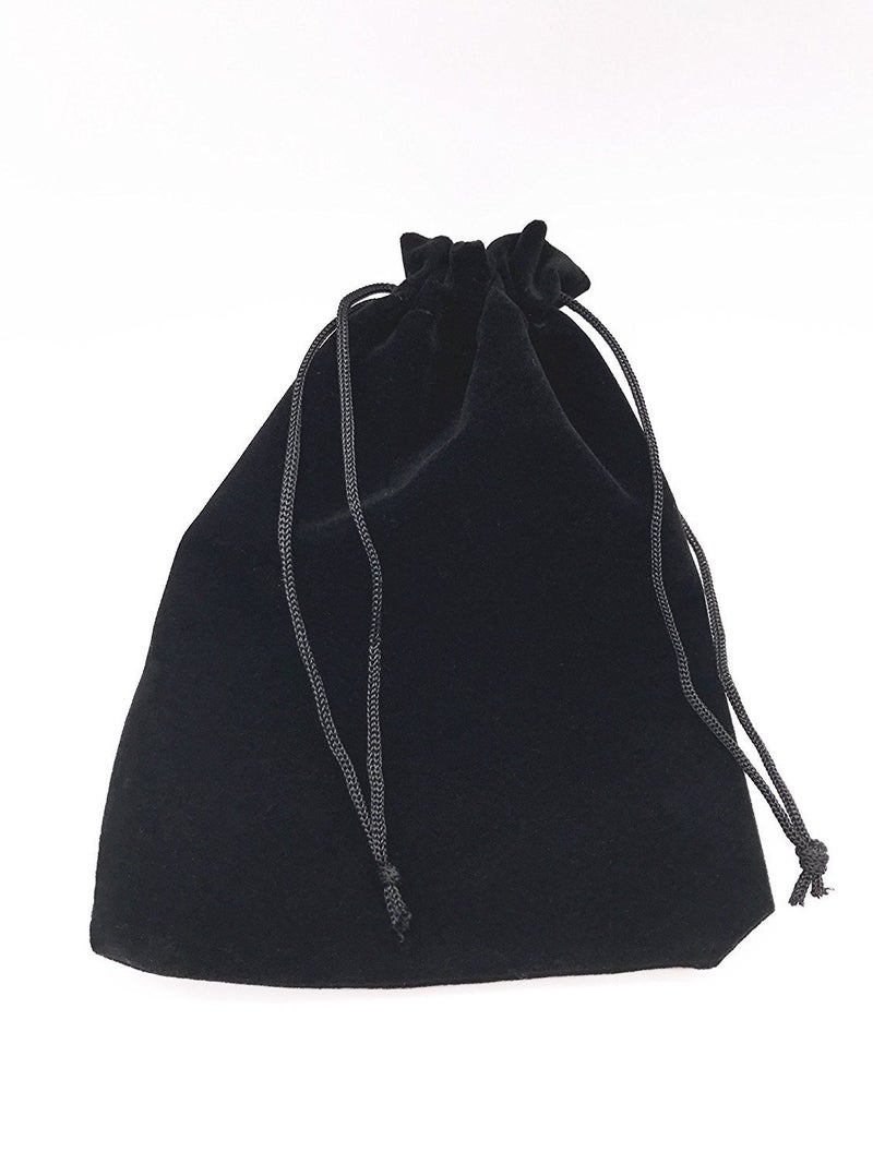 Ovenot 6pcs 7" X 5" Velvet Cloth Jewelry Pouches/Drawstring Bags (Black) - Image 5